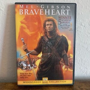 Braveheart (1995) DVD Widescreen w/ Insert, Mel Gibson, Like New